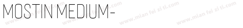 Mostin Medium字体转换